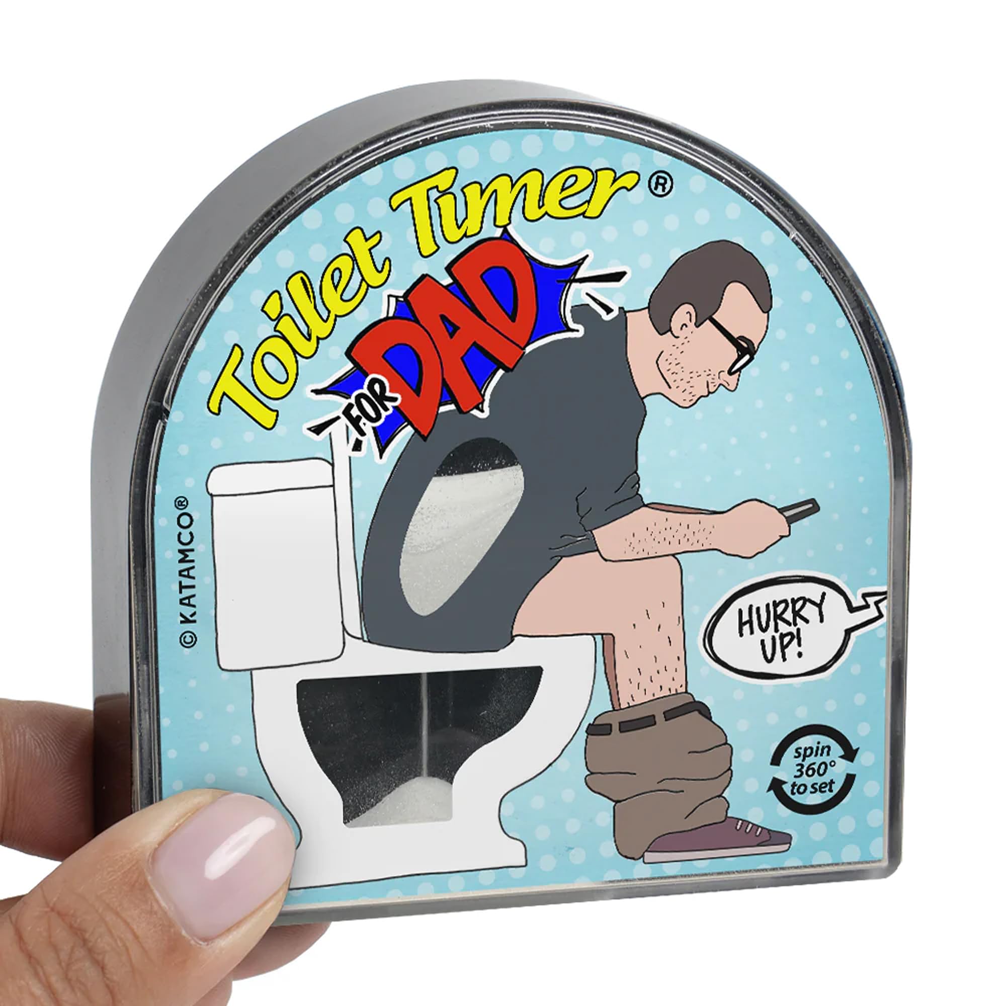 Katamco 5-Minute Toilet Timer – Funny Dad Gift, Shark Tank & Kickstarter Classic