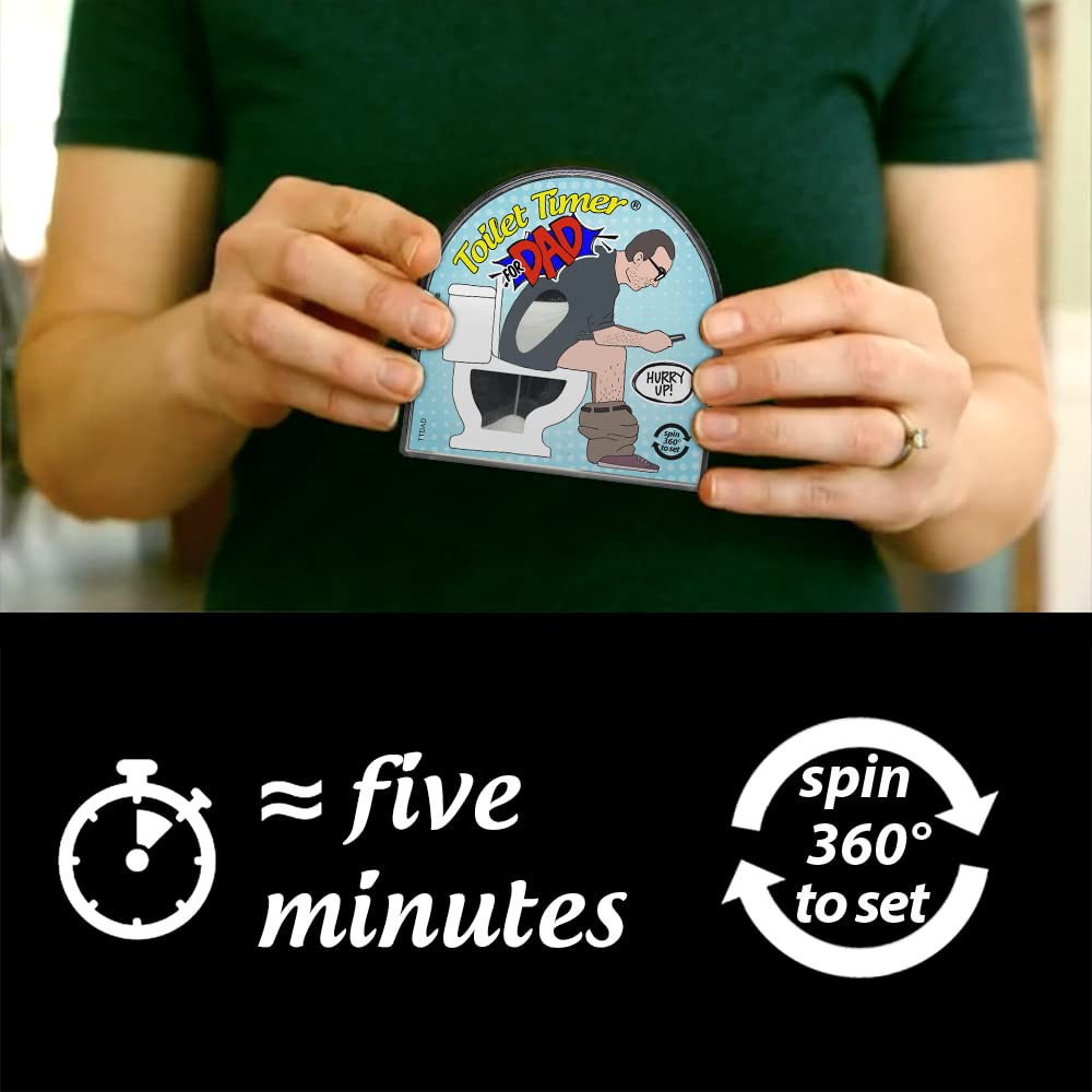 Katamco 5-Minute Toilet Timer – Funny Dad Gift, Shark Tank & Kickstarter Classic