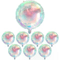 KatchOn 19 Inch Iridescent Foil Balloons - Pack of 8 Holographic Party Balloons for Birthdays, Baby Showers & More