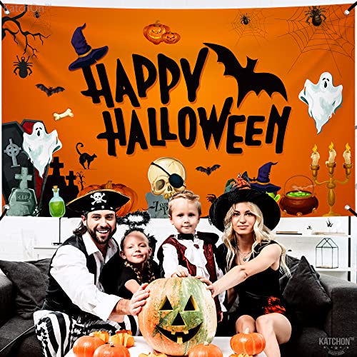KatchOn Day of the Dead Backdrop 72x44 Inch – Mexican Halloween Banner for Dia De Los Muertos Decor