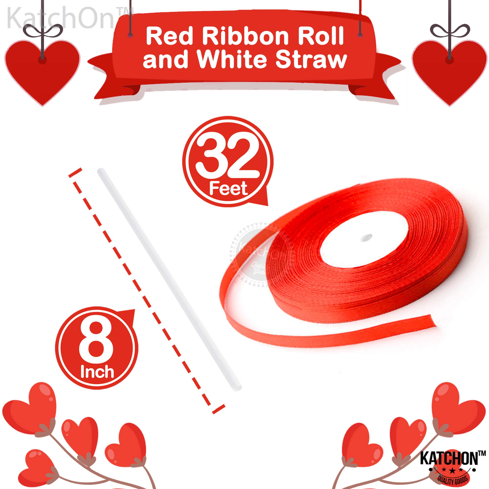 KatchOn Red Lip Balloons - 30 Inch Pack of 8, Mylar Foil Kiss Balloons for Anniversary, Bachelorette, Bridal Shower & Pride Decorations