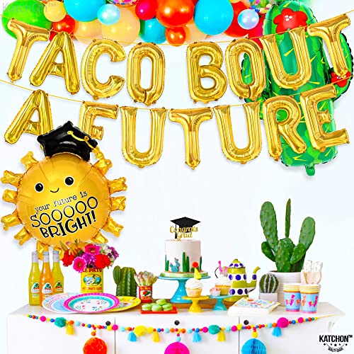KatchOn Taco Bout A Future Balloon Set – 3 Foil Balloons for Graduation 2026 Decorations
