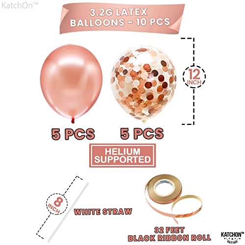 KatchOn We Are So Proud of You Balloons – 27-Pack, 16 Inch Rose Gold Foil Balloon Set for 2026 Graduation Decorations