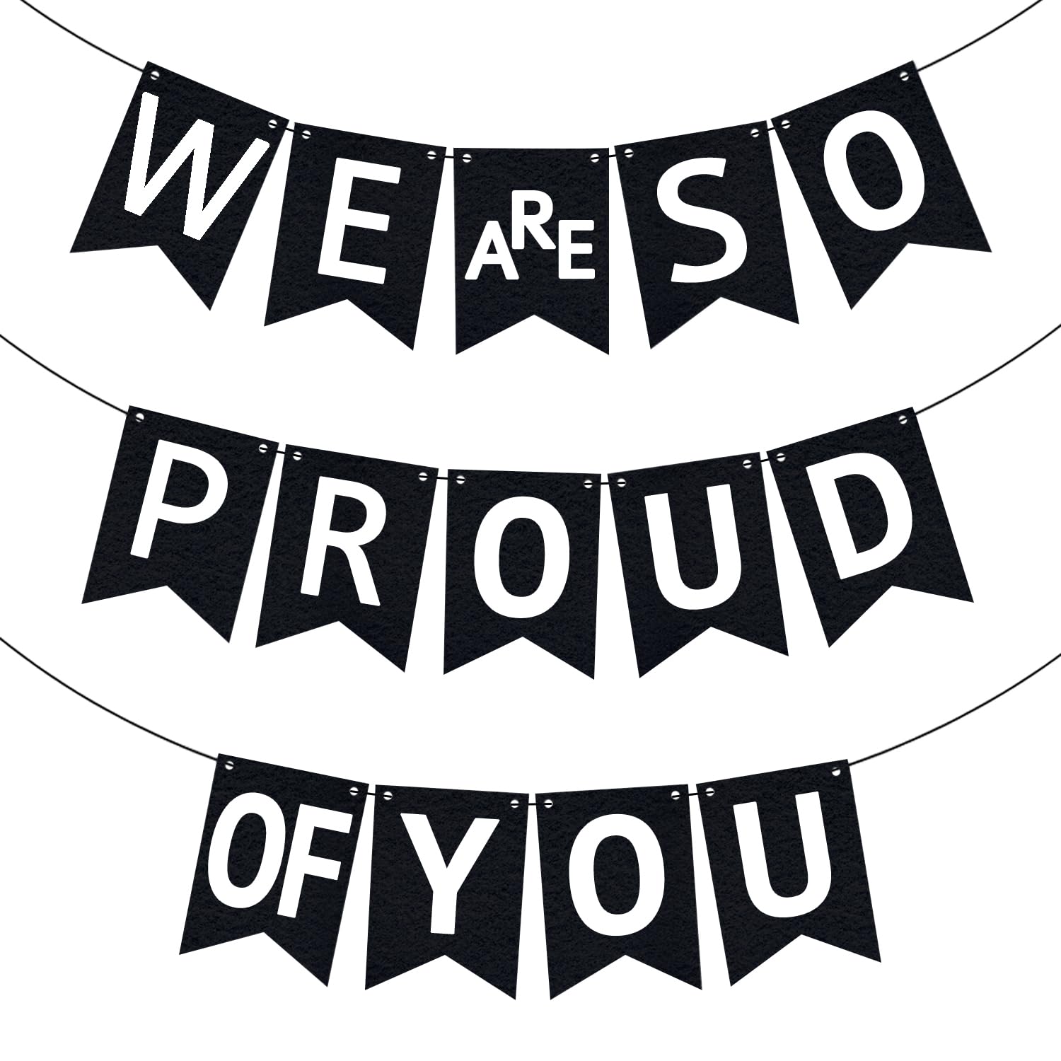 KatchOn We are So Proud of You Banner - 10ft Pre-Strung Congratulations Banner for 2026 Graduation Decorations