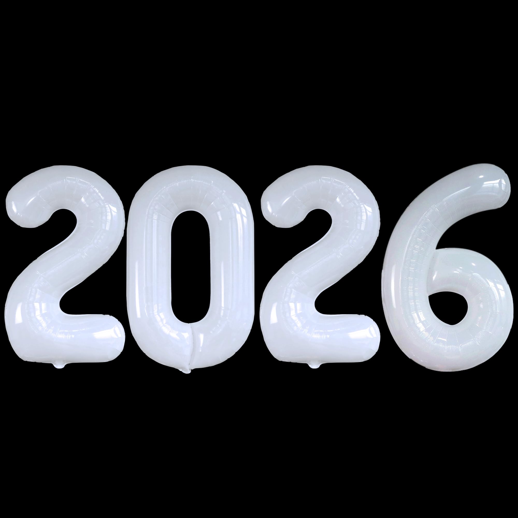 KatchOn White 2026 Graduation Balloons 42 Inch Giant Foil Number Set