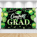 KatchOn XtraLarge Congratulations Graduation Banner - 72x44 Inch Green & Black for Class of 2026