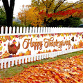 KatchOn Xtralarge Happy Thanksgiving Banner Outdoor - 120x20 Inch Yard Decor