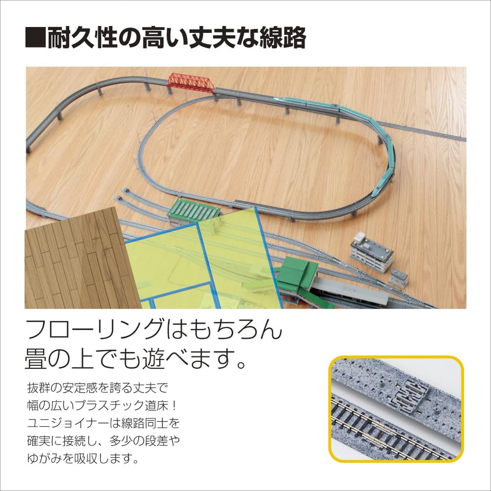 Kato Unitrack 315mm Radius 45-Degree Curve Track (4-Piece) for N Gauge Layouts