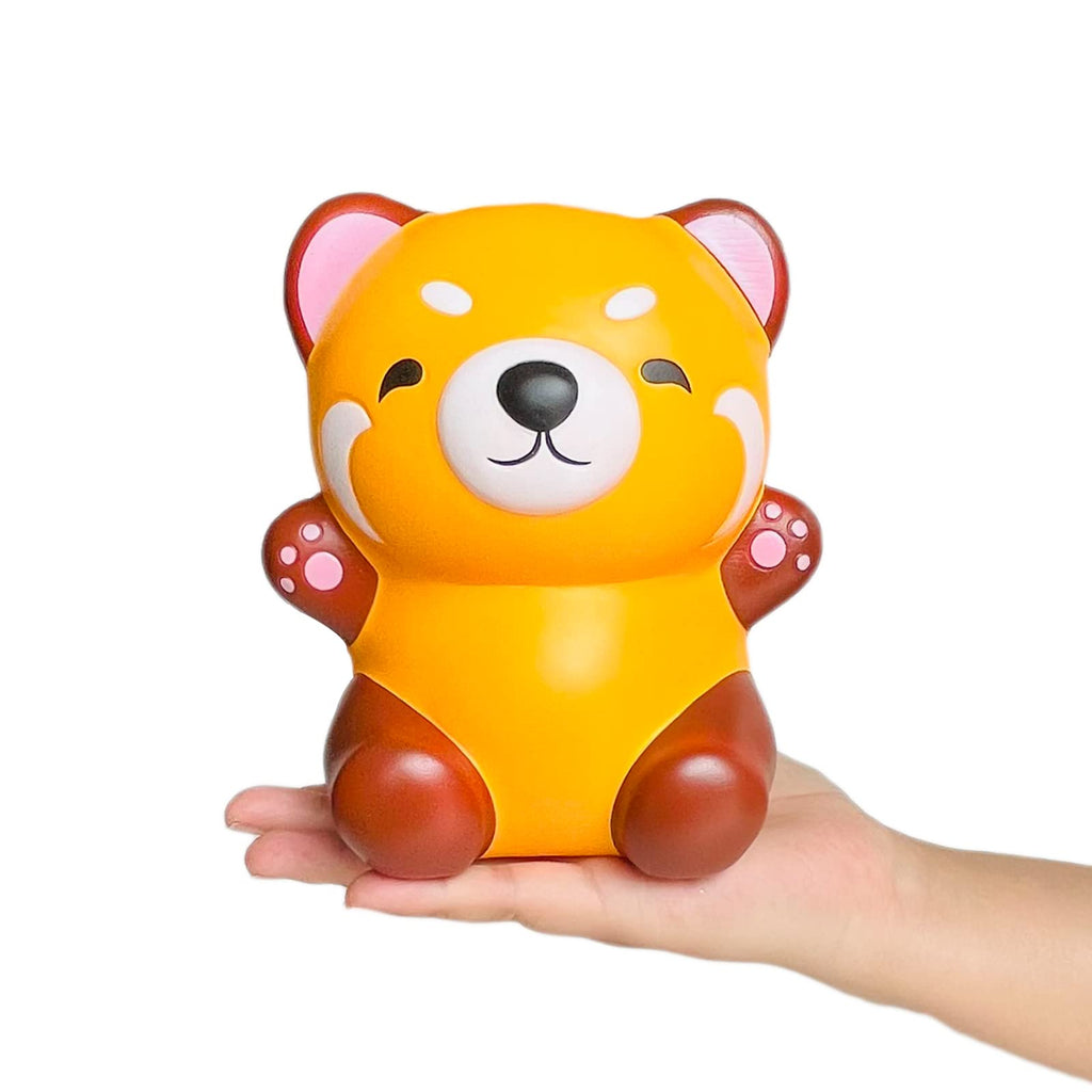 Kawaii Red Panda Slow Rising Squishy Toy – PU Foam Raccoon Panda Stress Relief Squeeze