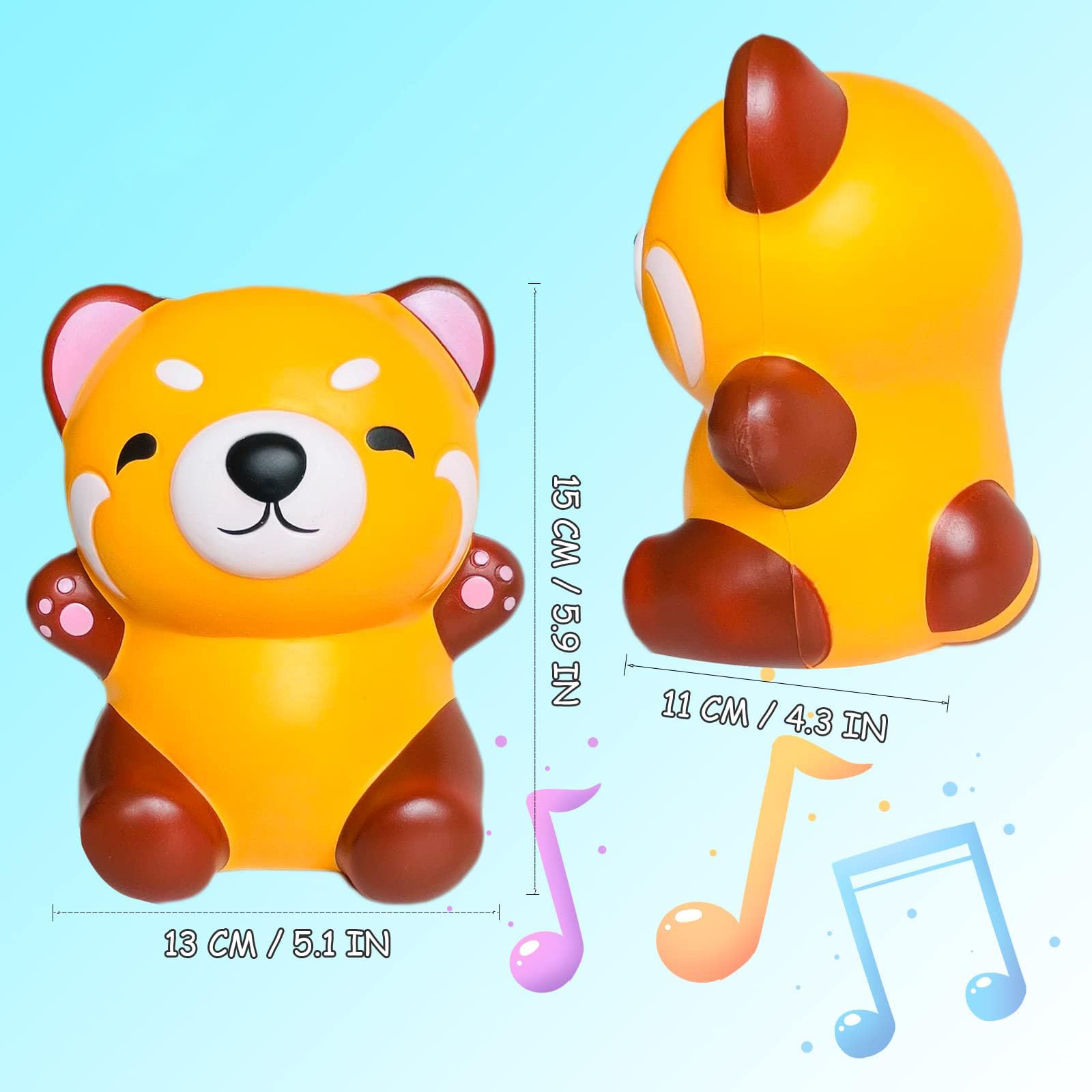 Kawaii Red Panda Slow Rising Squishy Toy – PU Foam Raccoon Panda Stress Relief Squeeze