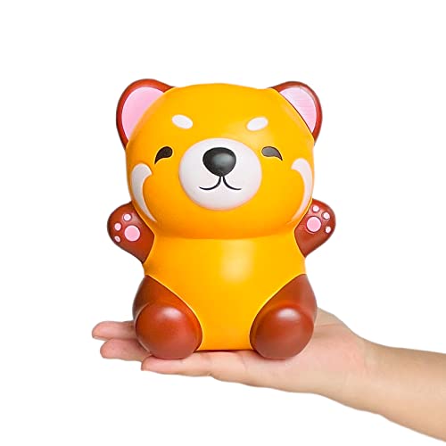 Kawaii Red Panda Slow Rising Squishy Toy – PU Foam Raccoon Panda Stress Relief Squeeze