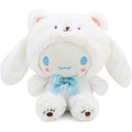 Kawaii White Bear Cross-Dressing Plush Toy - Soft Stuffed Animal Pillow for Kids, 20 cm