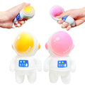 Kawaite 2-Pack Astronaut Stress Balls - Gold & Pink Squishy Fidget Toys for Kids & Adults, Anxiety Relief