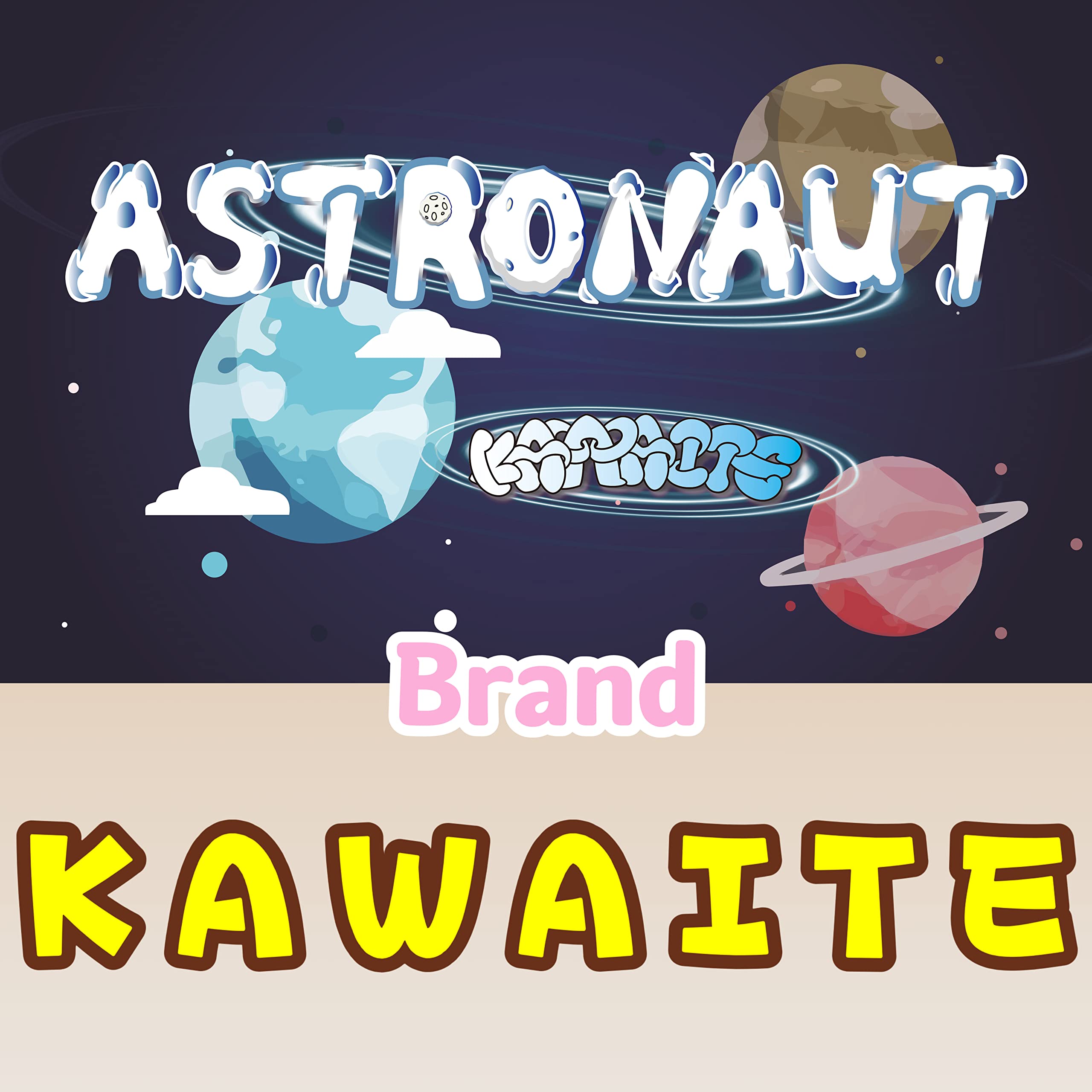 Kawaite 2-Pack Astronaut Stress Balls - Gold & Pink Squishy Fidget Toys for Kids & Adults, Anxiety Relief