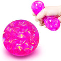 Kawaite Glitter Stress Balls – Squishy Fidget Toy Set for Kids & Adults (4 Colors)