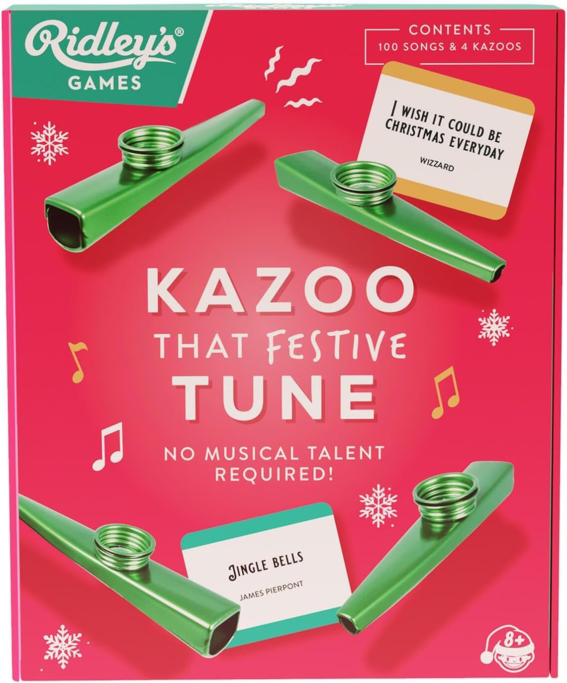 Kazoo That Festive Tune – Holiday Game with 4 Kazoos & 100 Songs | Ridley's