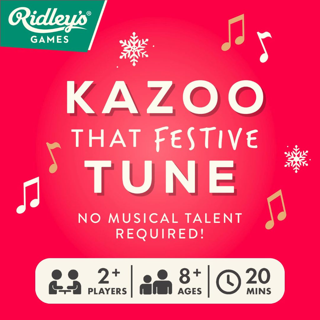 Kazoo That Festive Tune – Holiday Game with 4 Kazoos & 100 Songs | Ridley's