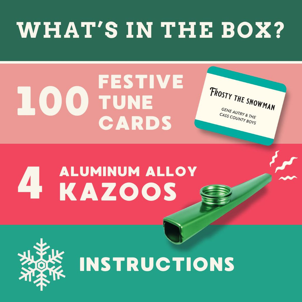 Kazoo That Festive Tune – Holiday Game with 4 Kazoos & 100 Songs | Ridley's