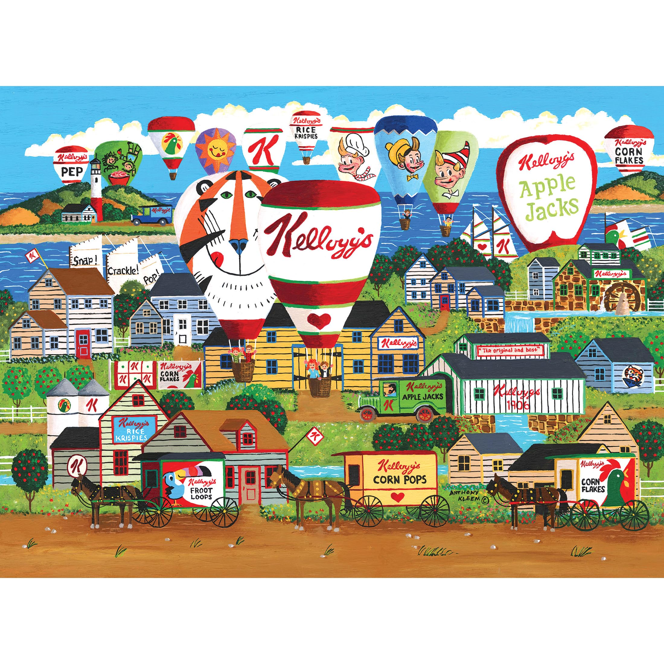 Kellogg's Hot Air Balloon Celebration 1000-Piece Jigsaw Puzzle by RoseArt