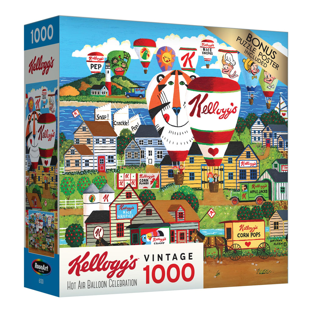 Kellogg's Hot Air Balloon Celebration 1000-Piece Jigsaw Puzzle by RoseArt