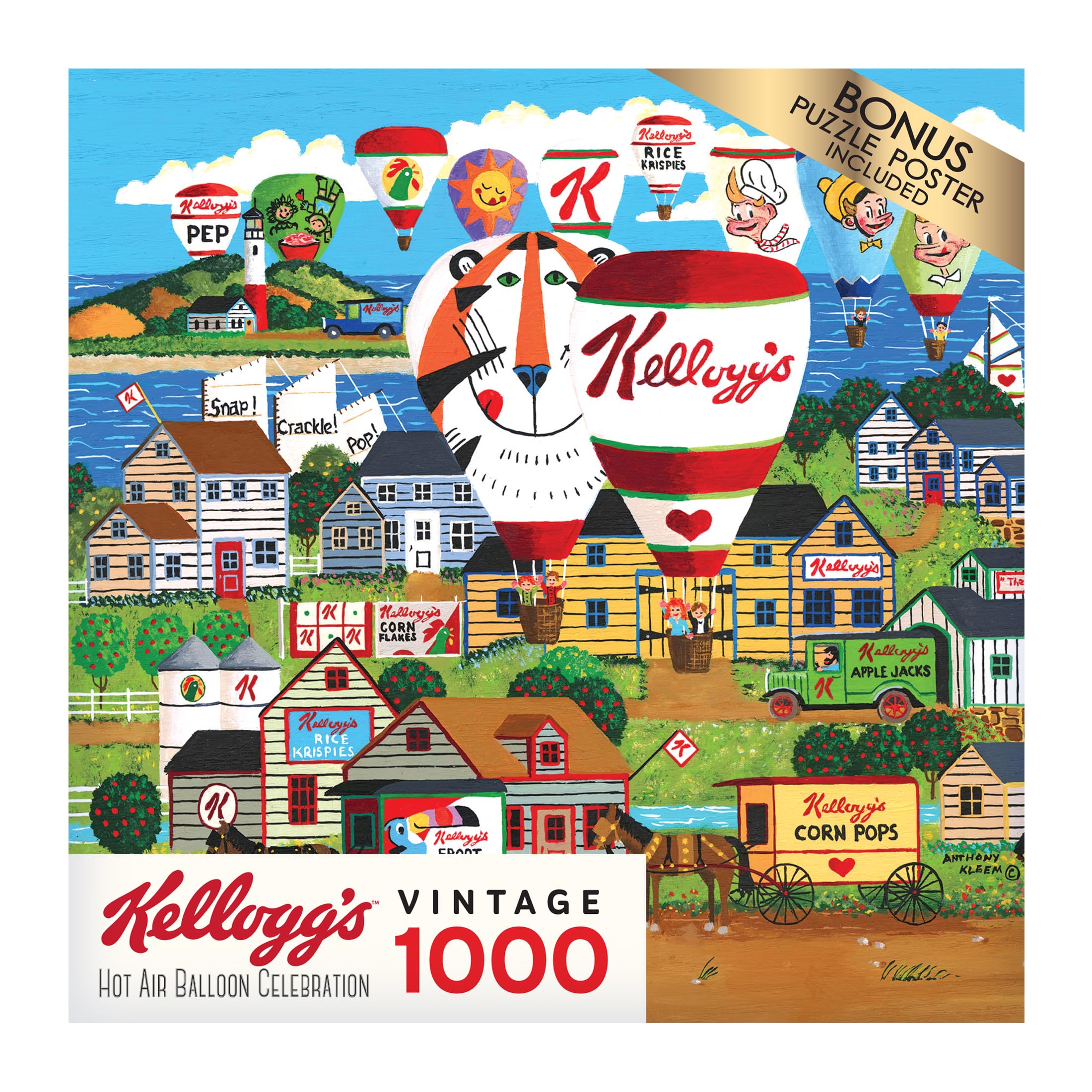 Kellogg's Hot Air Balloon Celebration 1000-Piece Jigsaw Puzzle by RoseArt