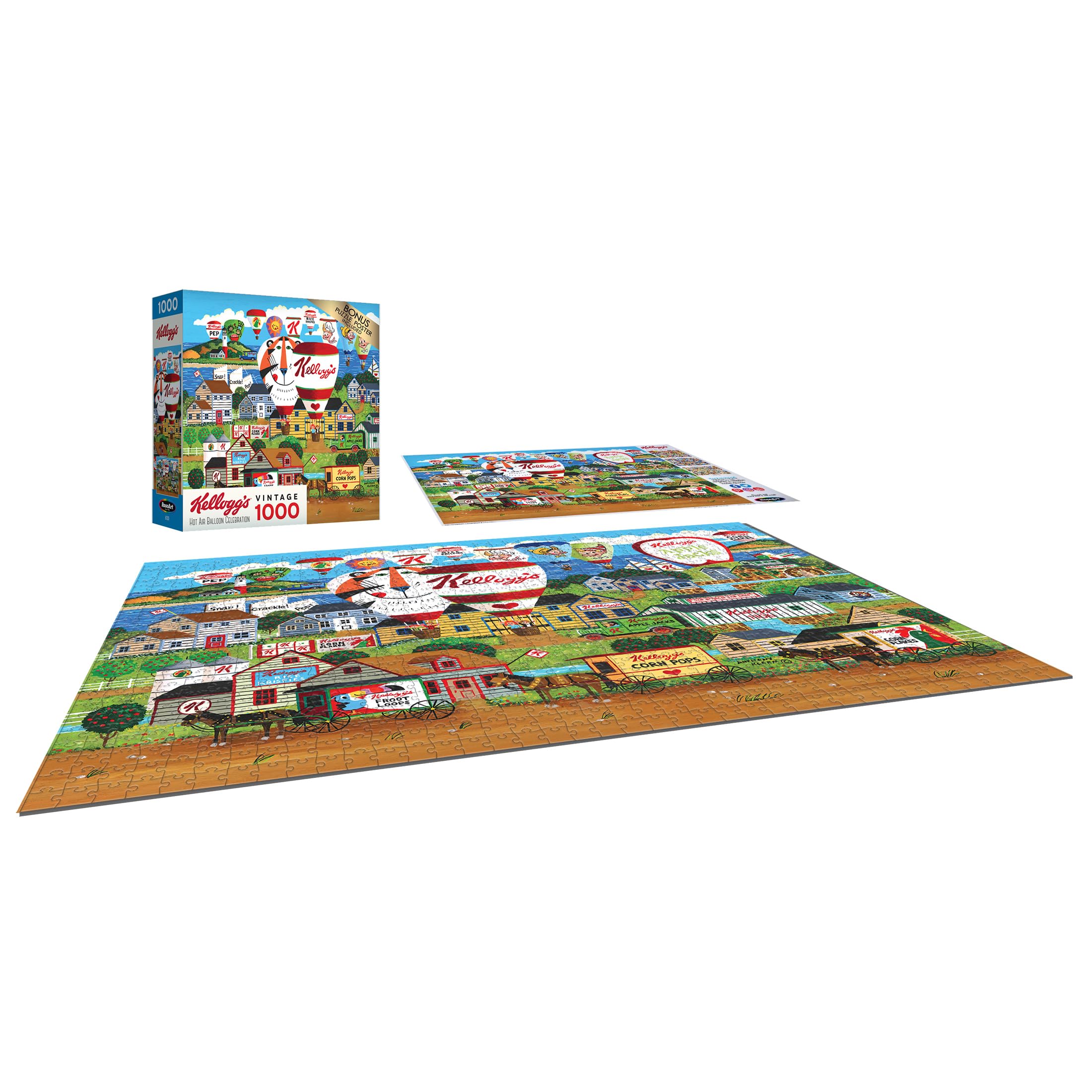 Kellogg's Hot Air Balloon Celebration 1000-Piece Jigsaw Puzzle by RoseArt