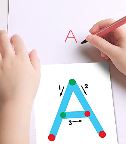 Key Education Uppercase Alphabet Tracing Flash Cards – Textured Touch and Trace for Preschool and Kindergarten