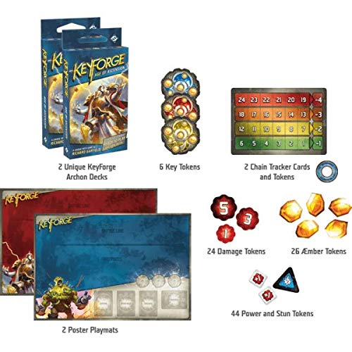 Keyforge Age of Ascension 2-Player Starter Set – Unique Deck Card Game for Two