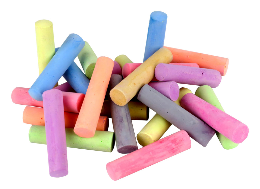 Kid Made Modern 24-Piece Sidewalk Chalk Bucket – Non-Toxic, Washable Outdoor Chalk Set for Kids