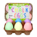 Kid Made Modern 6-Piece Neon Sidewalk Chalk Set - Washable Egg Chalk for Outdoor Play, Chalkboard Art, Ages 3+