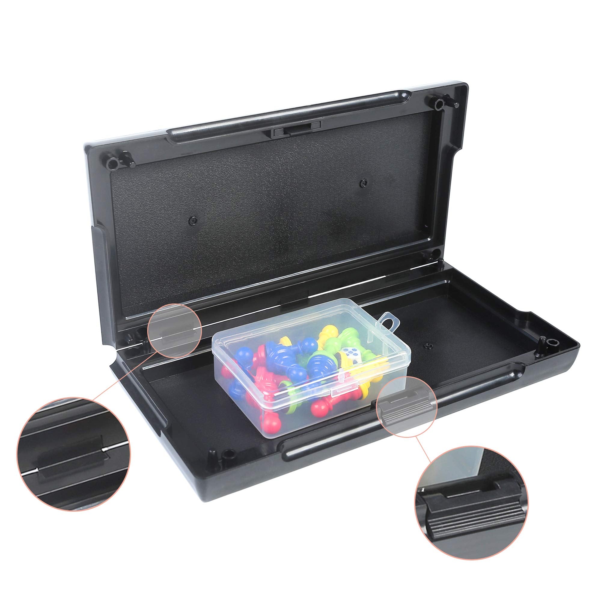KIDAMI Magnetic Ludo Board Game – Foldable, Portable Travel Set for All Ages (9.5x9.5 in)