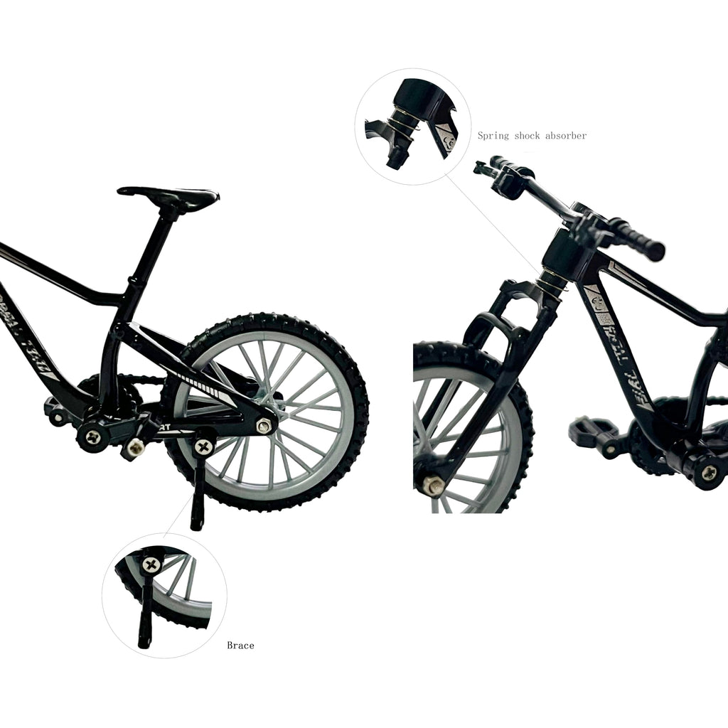 Kidbeile 3-Pack Metal Mini BMX Finger Bikes – 1:18 Scale, Disassemblable, Display Ready
