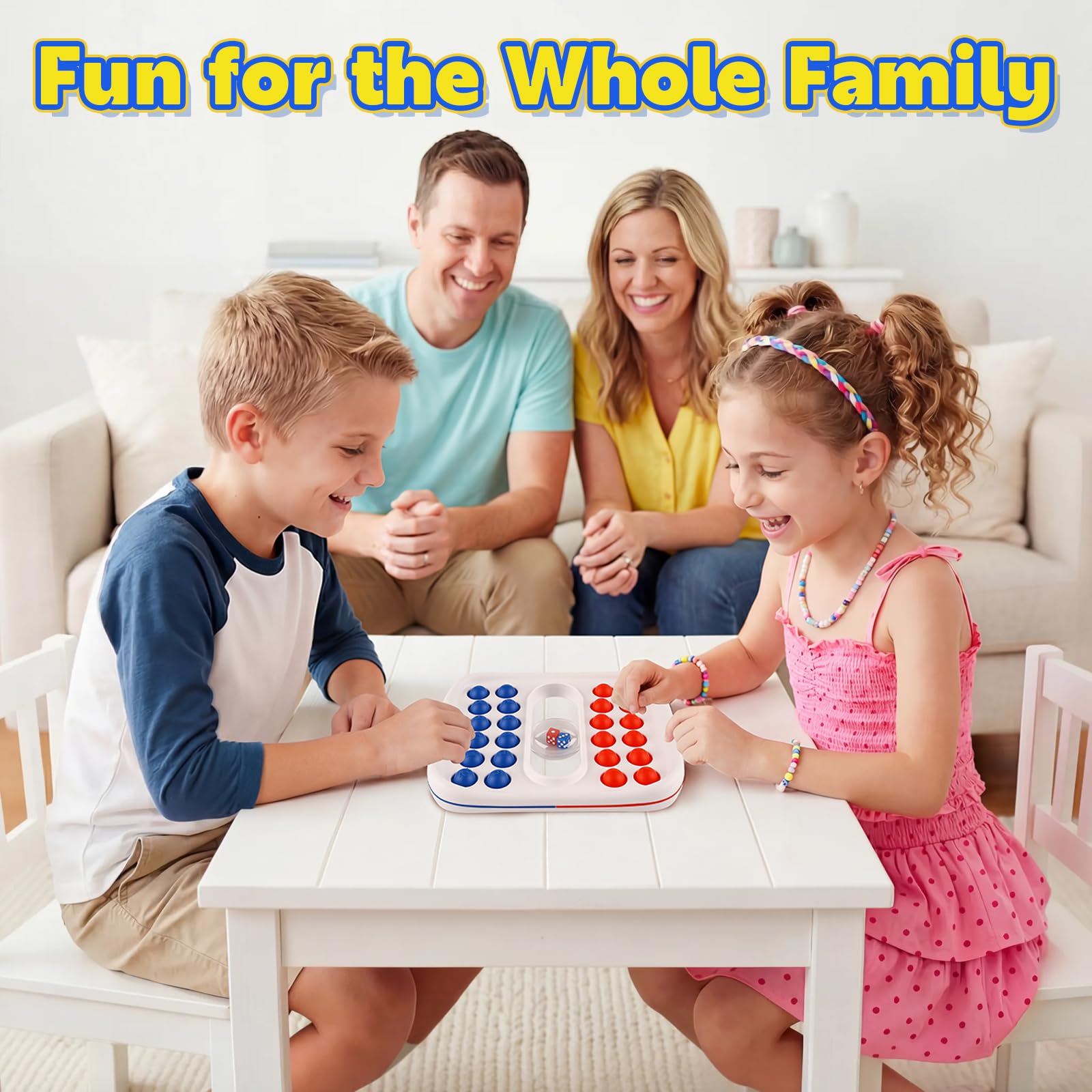 Kiditos Pop Math Game: Addition & Subtraction Learning Toy with Built-in Dice for Ages 4-8