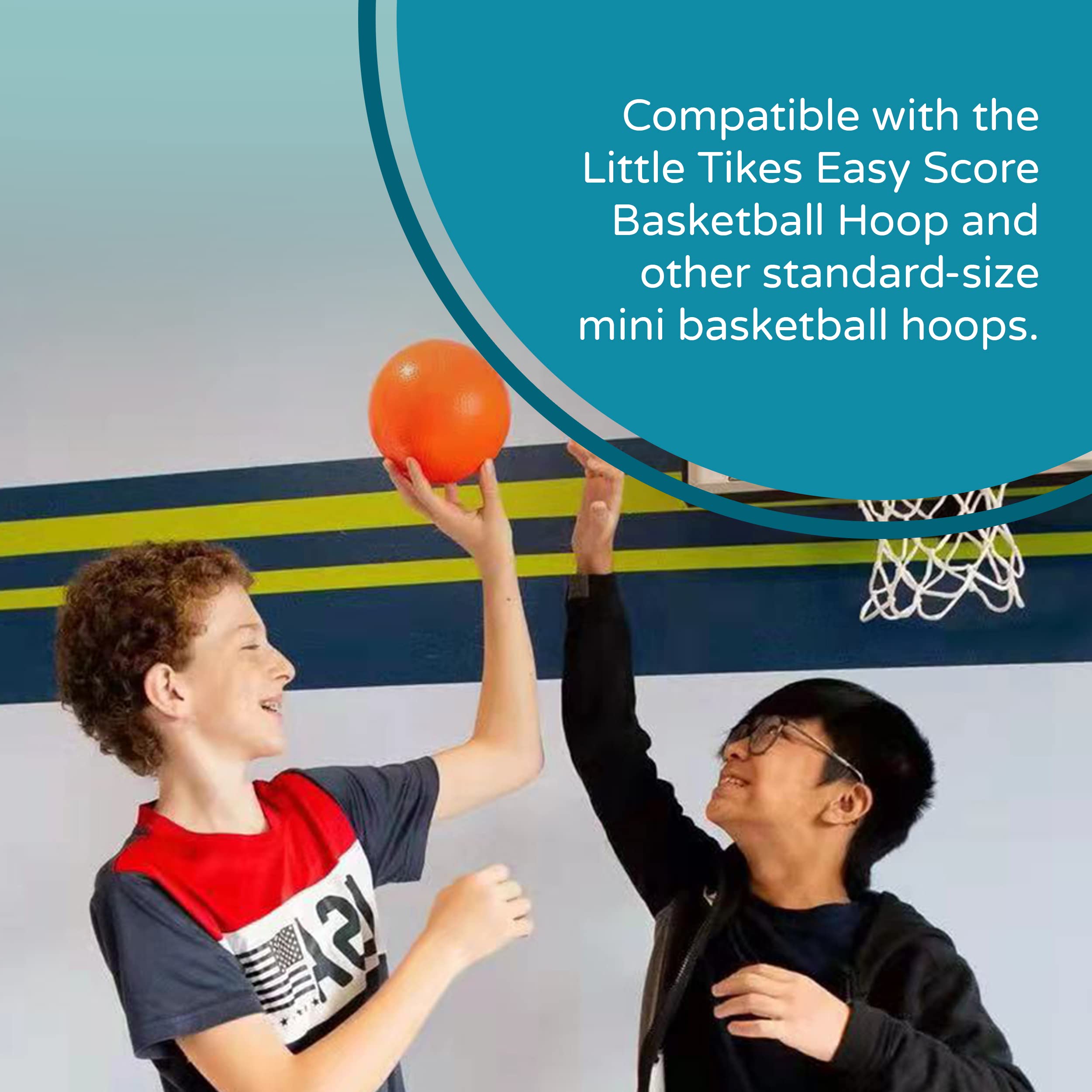 Kids Basketball Replacement 2-Pack – 6-Inch Mini Basketballs for Little Tikes & Standard Hoops