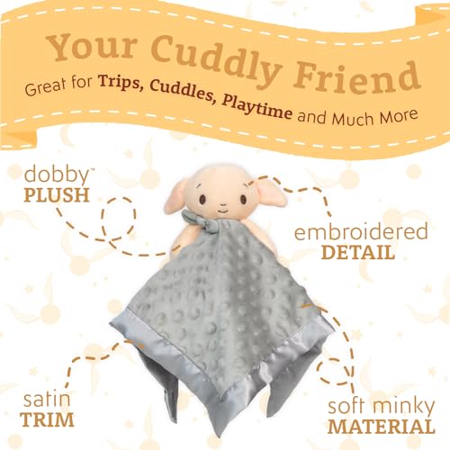 KIDS PREFERRED Harry Potter Dobby 12-Inch Lovey Security Blanket for Babies