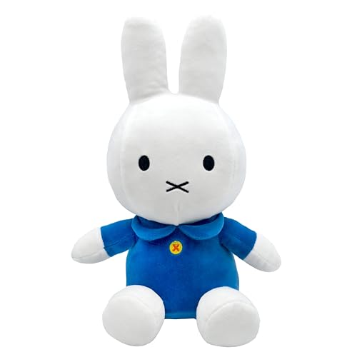 Kids Preferred Miffy Plush Toy (8 inch) – Soft Boa Bunny Stuffed Animal in Blue Dress