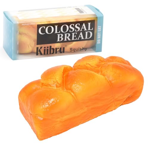 Kiibru Colossal Slow Rising Bread Squishy 7.9" Mint Scented PU Foam Stress Relief Toy