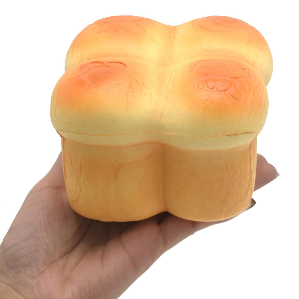 Kiibru Petals Jumbo Bread Squishy: Slow Rising Wheat Scented Stress Toy, 4.7 Inch