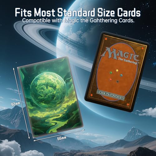 Kiiransr Forest Planet Matte Card Sleeves – 100 Standard Size Ultra Clear Sleeves for MTG & TCG
