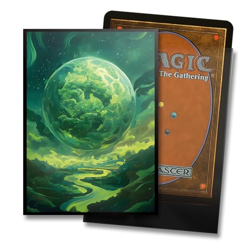 Kiiransr Forest Planet Matte Card Sleeves – 100 Standard Size Ultra Clear Sleeves for MTG & TCG