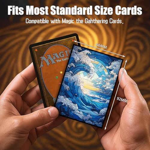 Kiiransr MTG Card Sleeves – Island Matte Art Sleeves, 100 Standard Size (66x92mm)