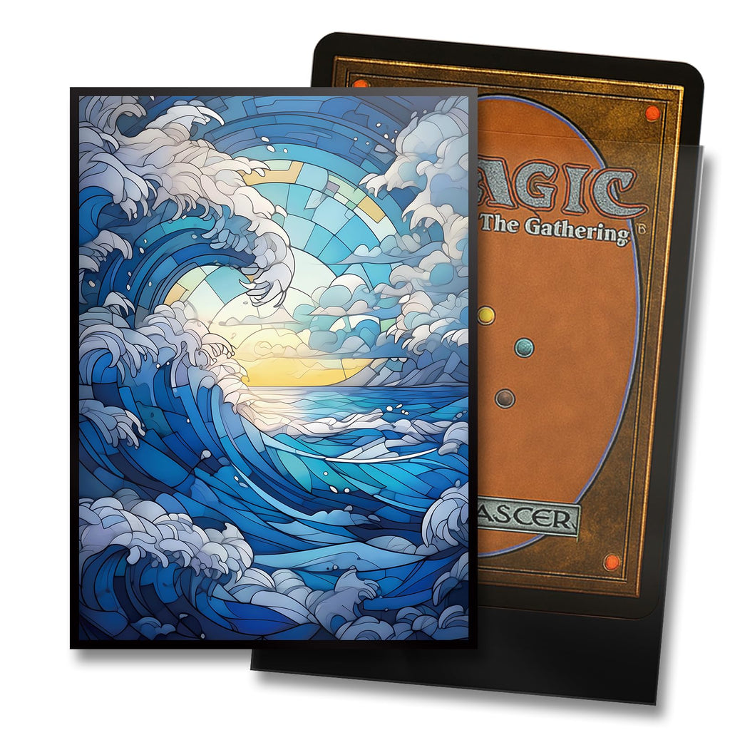 Kiiransr MTG Card Sleeves – Island Matte Art Sleeves, 100 Standard Size (66x92mm)