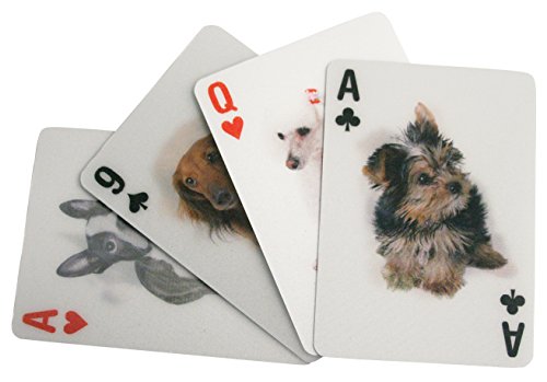Kikkerland Lenticular Dog Playing Cards – 52 Breeds & 2 Cat Jokers