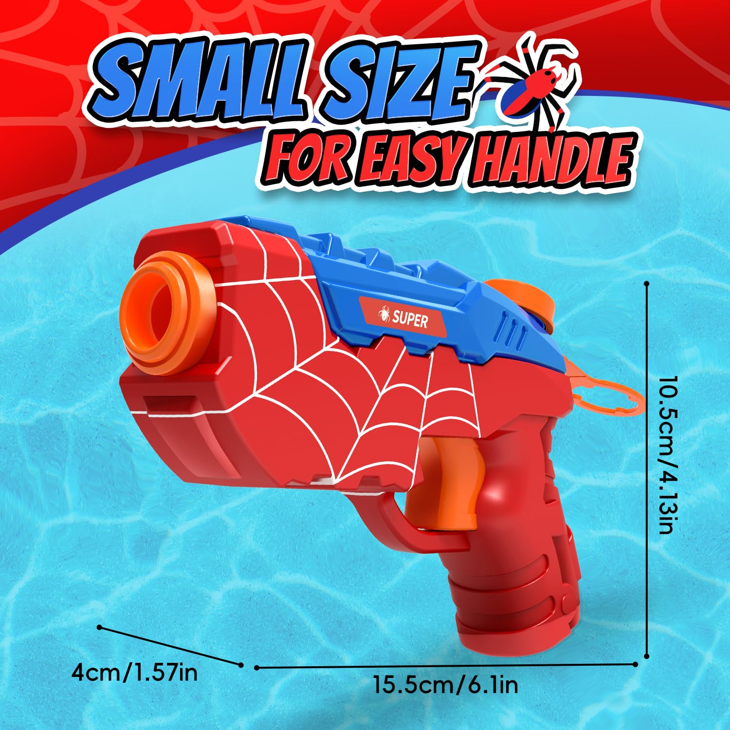 Kinayue 2 Pack Water Guns for Kids – Manual Squirt Pistols for Pool, Beach & Outdoor Fun
