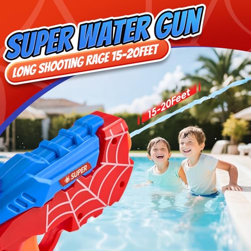 Kinayue 2 Pack Water Guns for Kids – Manual Squirt Pistols for Pool, Beach & Outdoor Fun