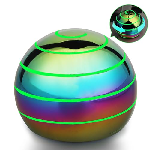 Kinetic Fidget Spinner Desk Toy – Optical Illusion Rainbow Gyro Ball for Stress Relief & Focus