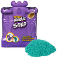 Kinetic Sand Castle Case with 1lb Teal Sand – Mess-Free Sensory Play for Kids Ages 3+