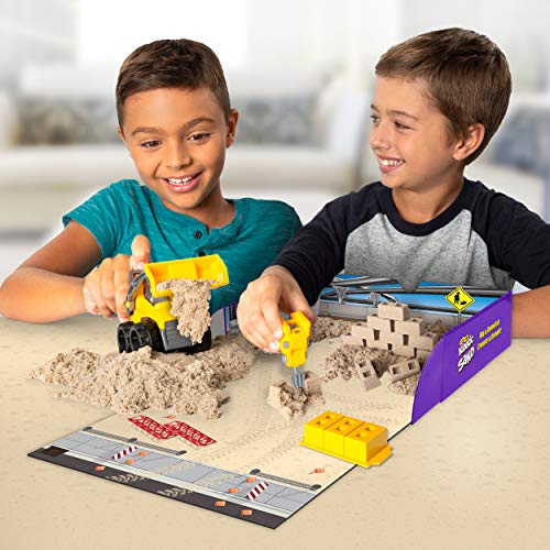 Kinetic Sand Dig N' Demolish Playset - 1lb Brown Sand with 2-in-1 Truck for Kids Ages 5+