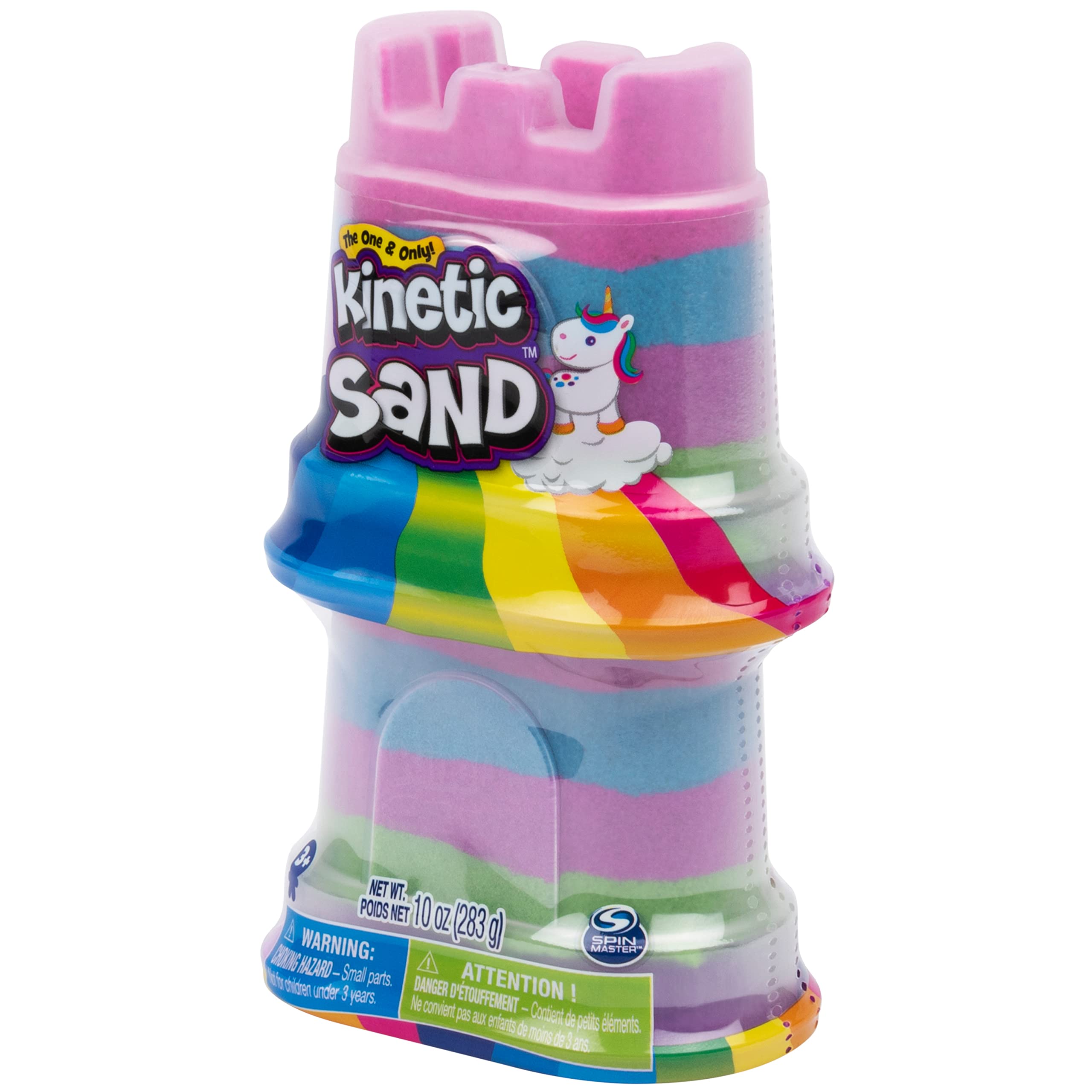 Kinetic Sand Rainbow Unicorn 2-Pack – 10oz of Moldable Sensory Sand for Kids Ages 3+