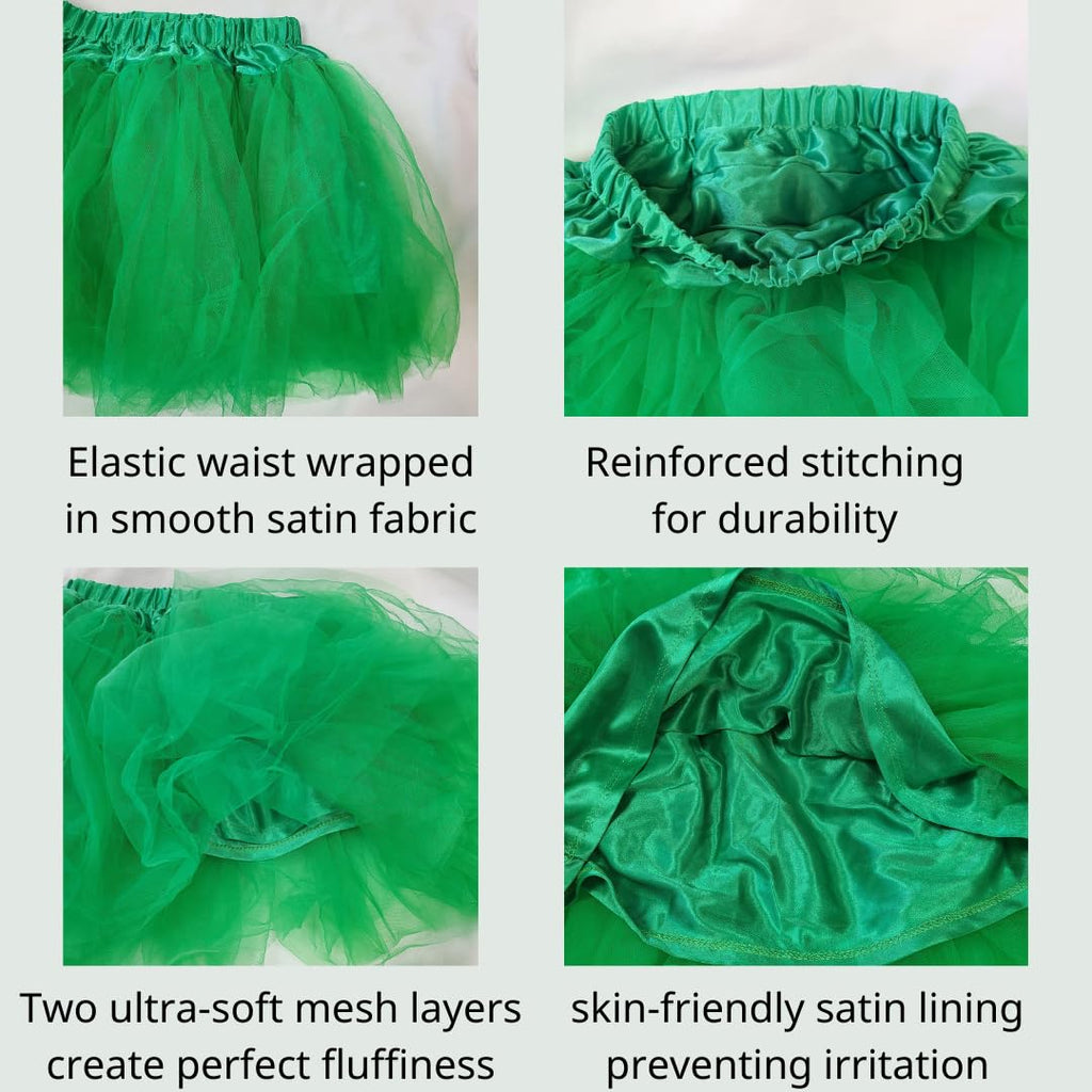 Kirei Sui Green Crocodile Tutu Costume Set for Girls – Headband, Bowtie, Tail, Paws